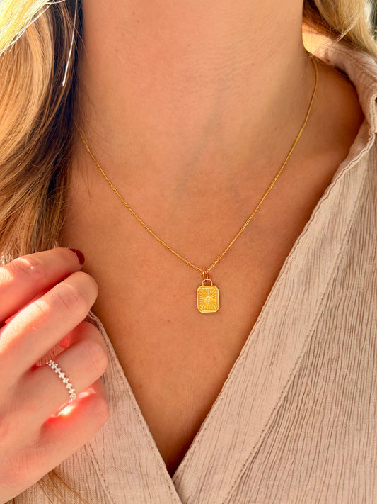 Gold Plated Sol Necklace