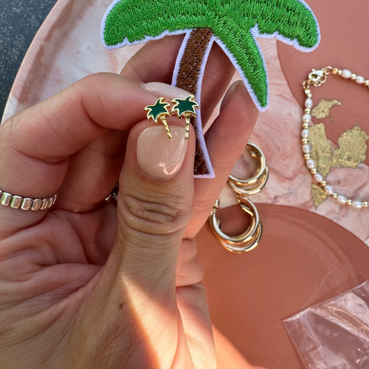 Palm Tree Studs
