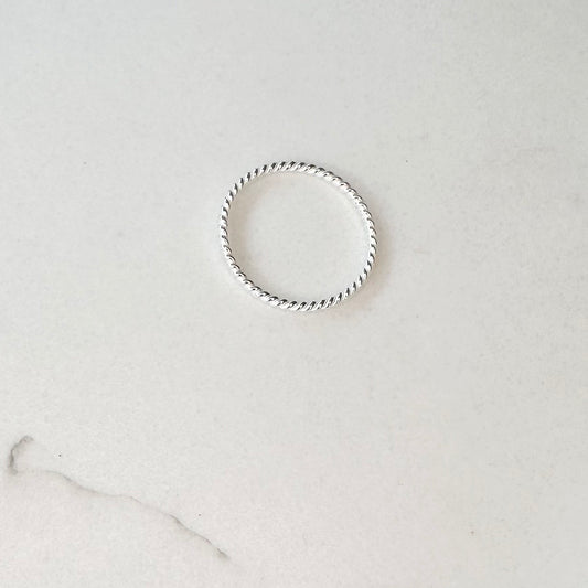 Silver Twisted Ring