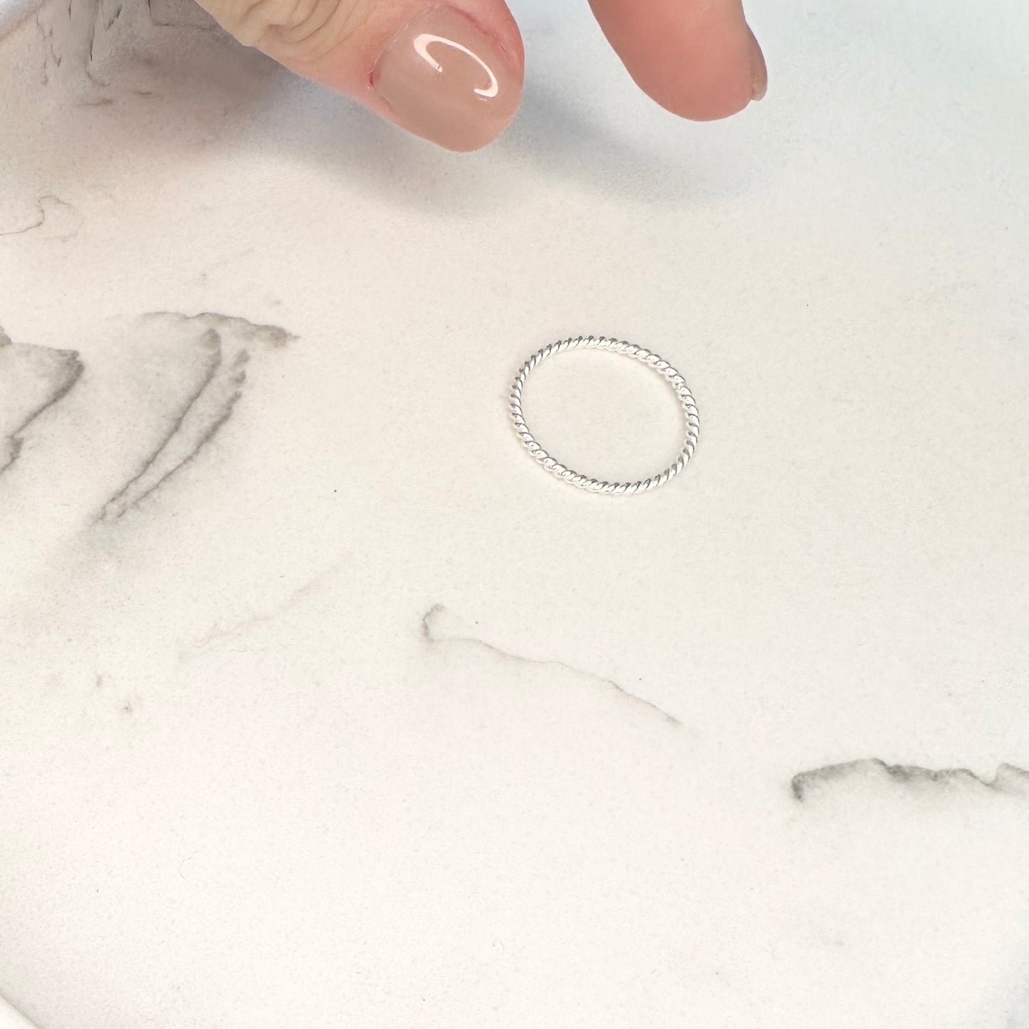 Silver Twisted Ring
