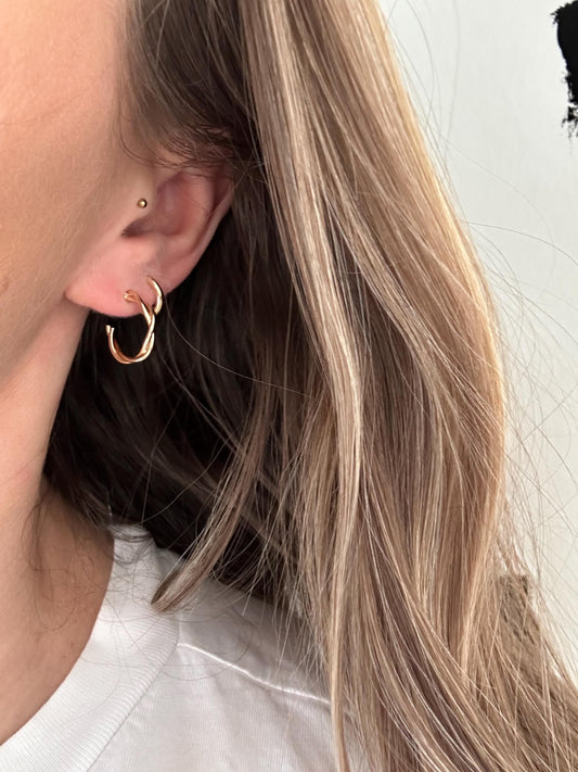 Twisted Hoop Earrings