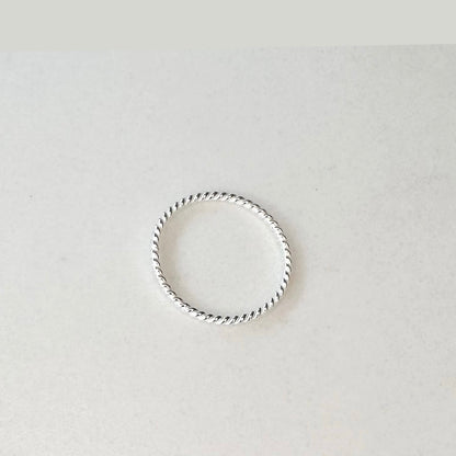 Silver Twisted Ring