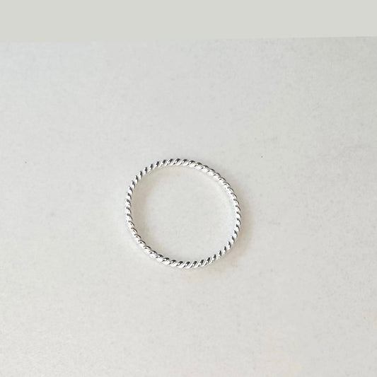 Silver Twisted Ring