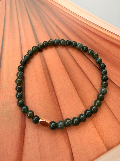 Green Agate Gemstone Bracelet
