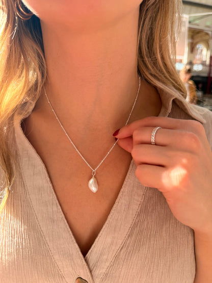 Gold Plated Freshwater Pearl Necklace