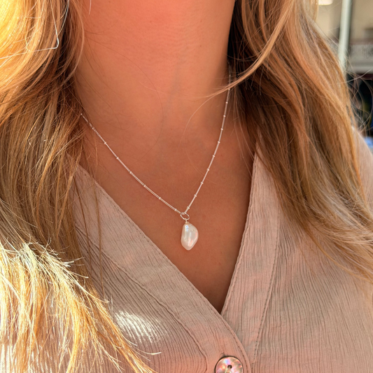 pearl charm sydetwelve necklace