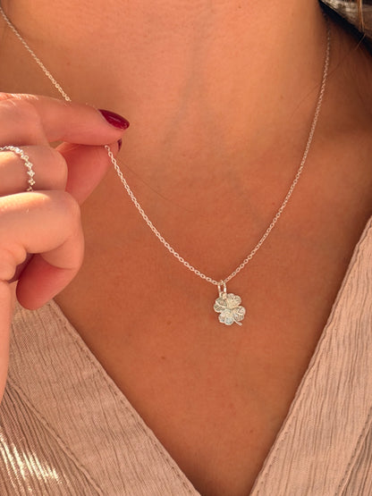 Silver Clover Necklace