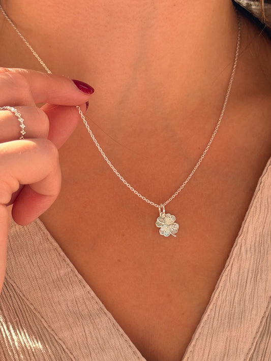 Silver Clover Necklace