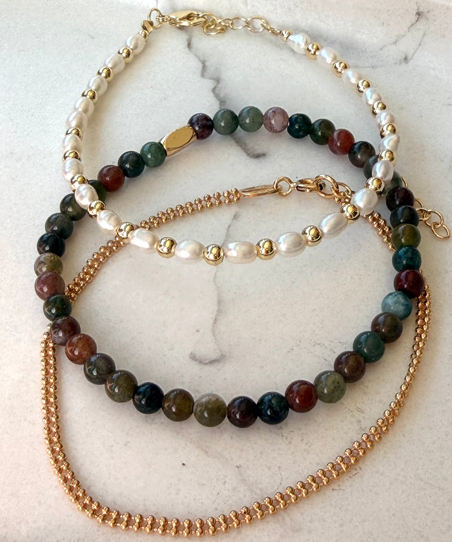 Autumn Jasper Gemstone Bracelet