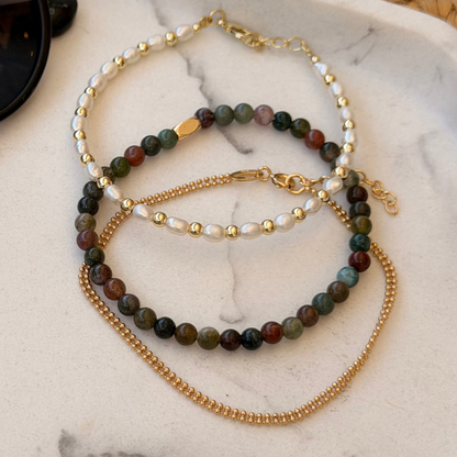 Autumn Jasper Gemstone Bracelet