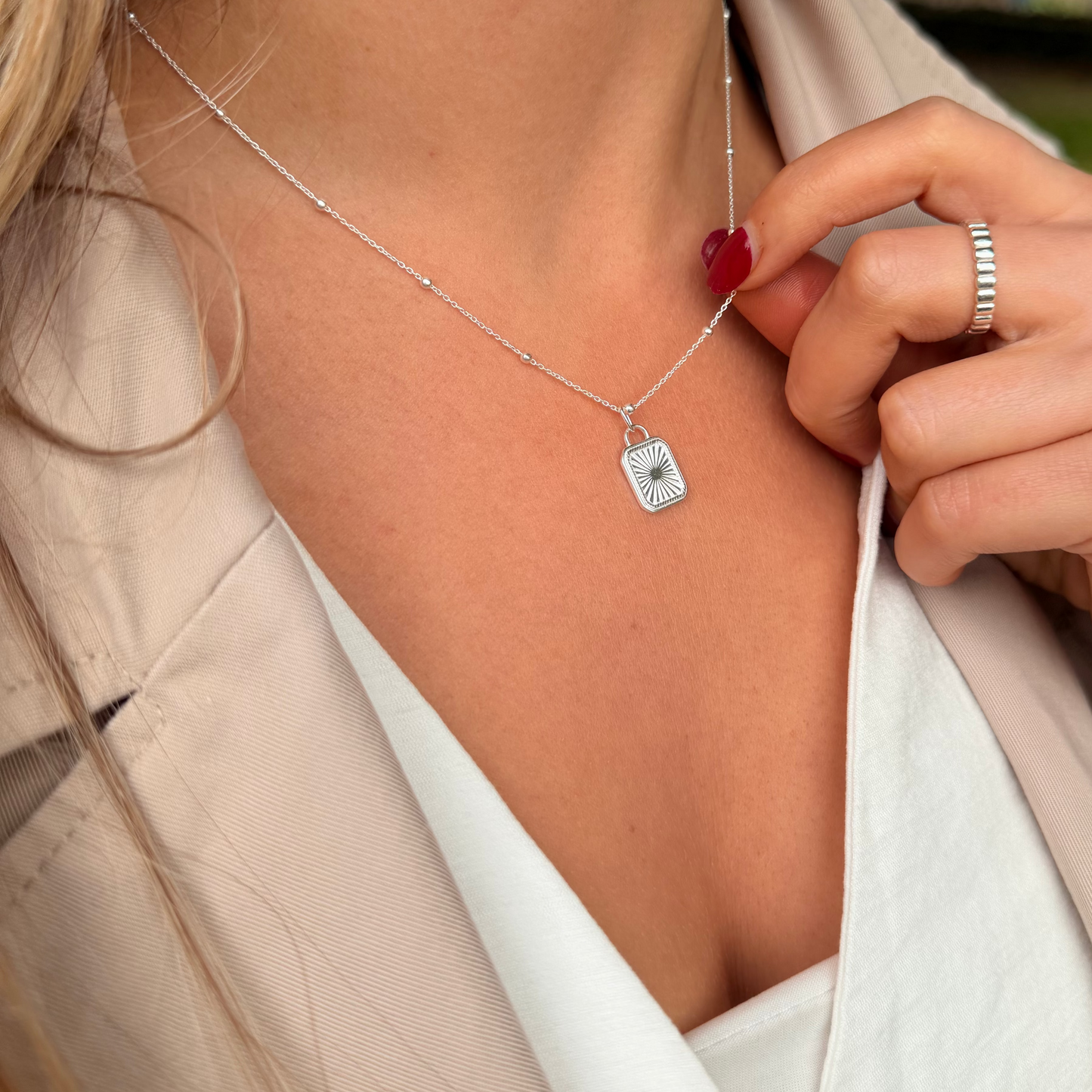 Silver Sol Necklace