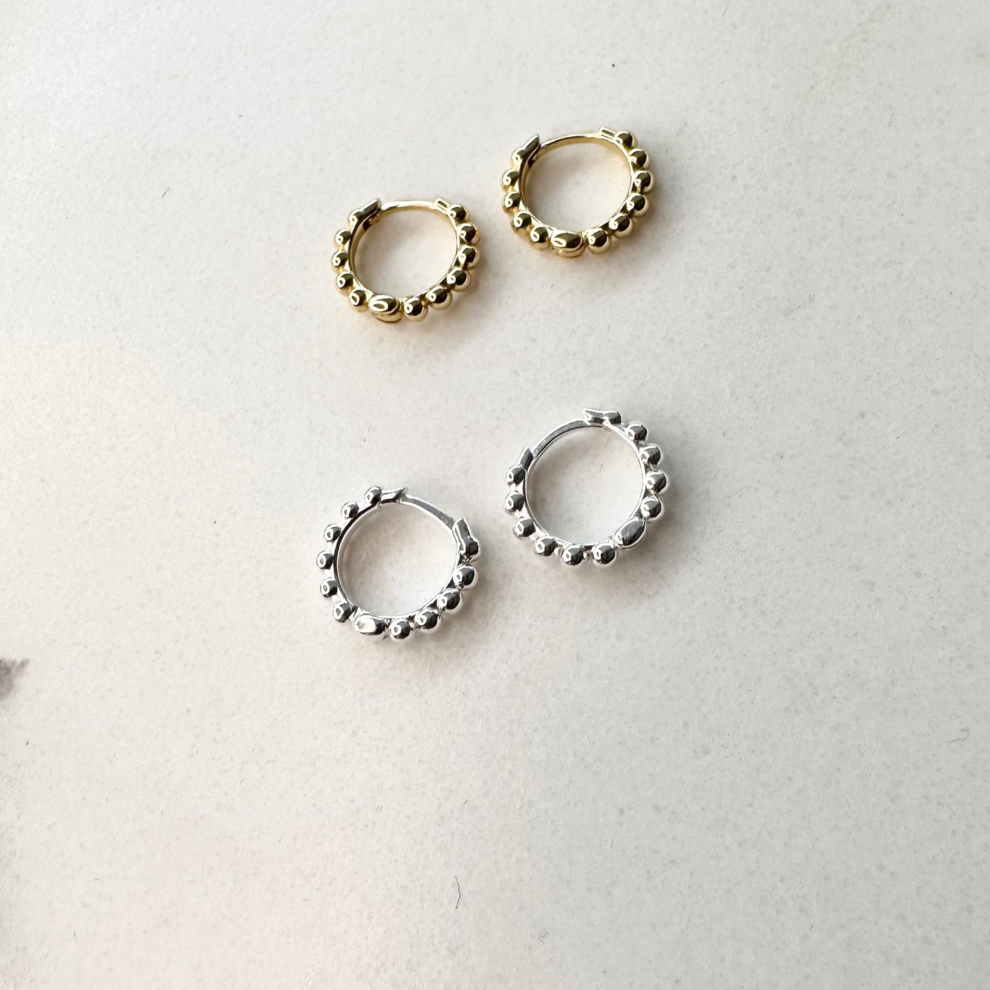 Bobble Huggie Hoops