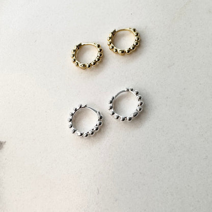 Bobble Huggie Hoops