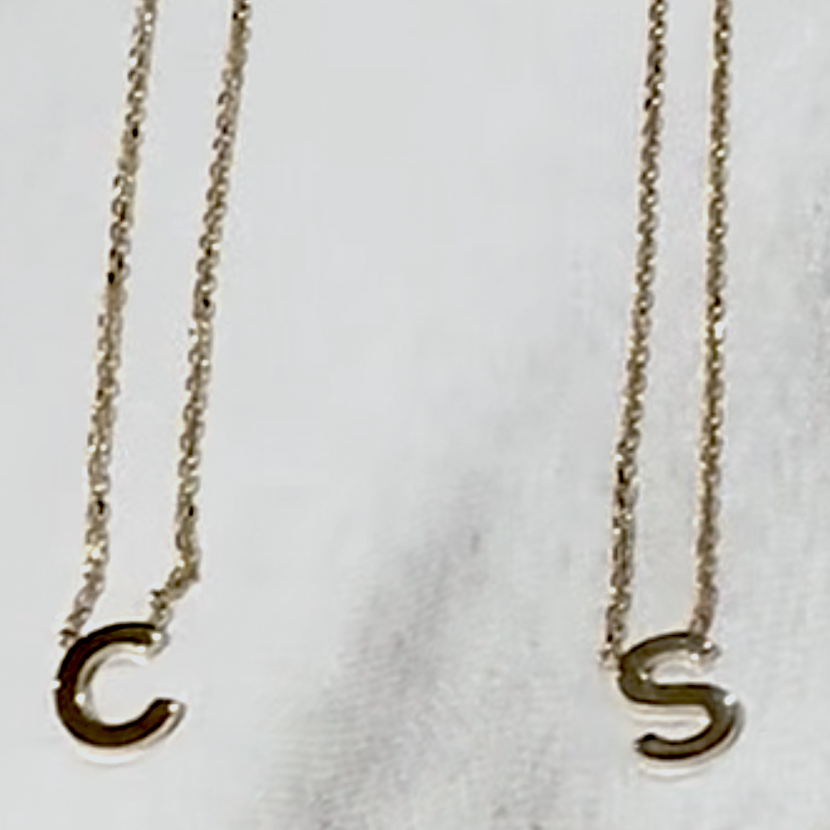 9k Gold Initial Necklace