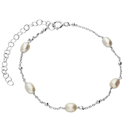 Silver Freshwater Pearl Bracelet