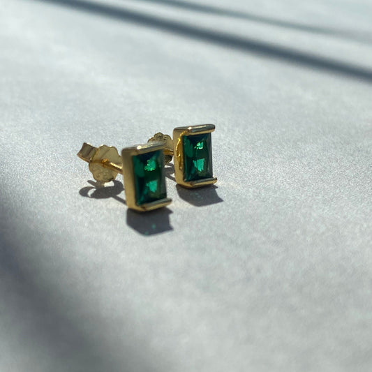 Emerald Green Studs