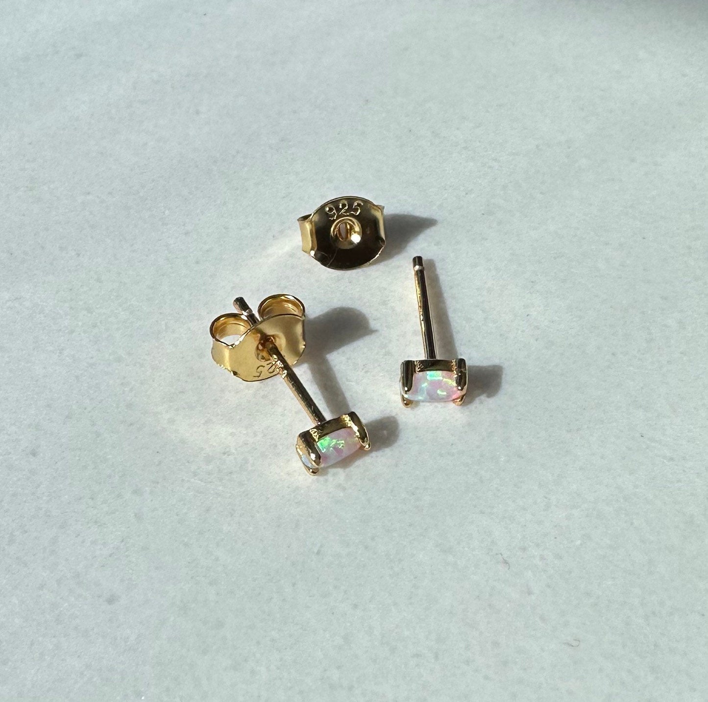 Genuine Opal Studs
