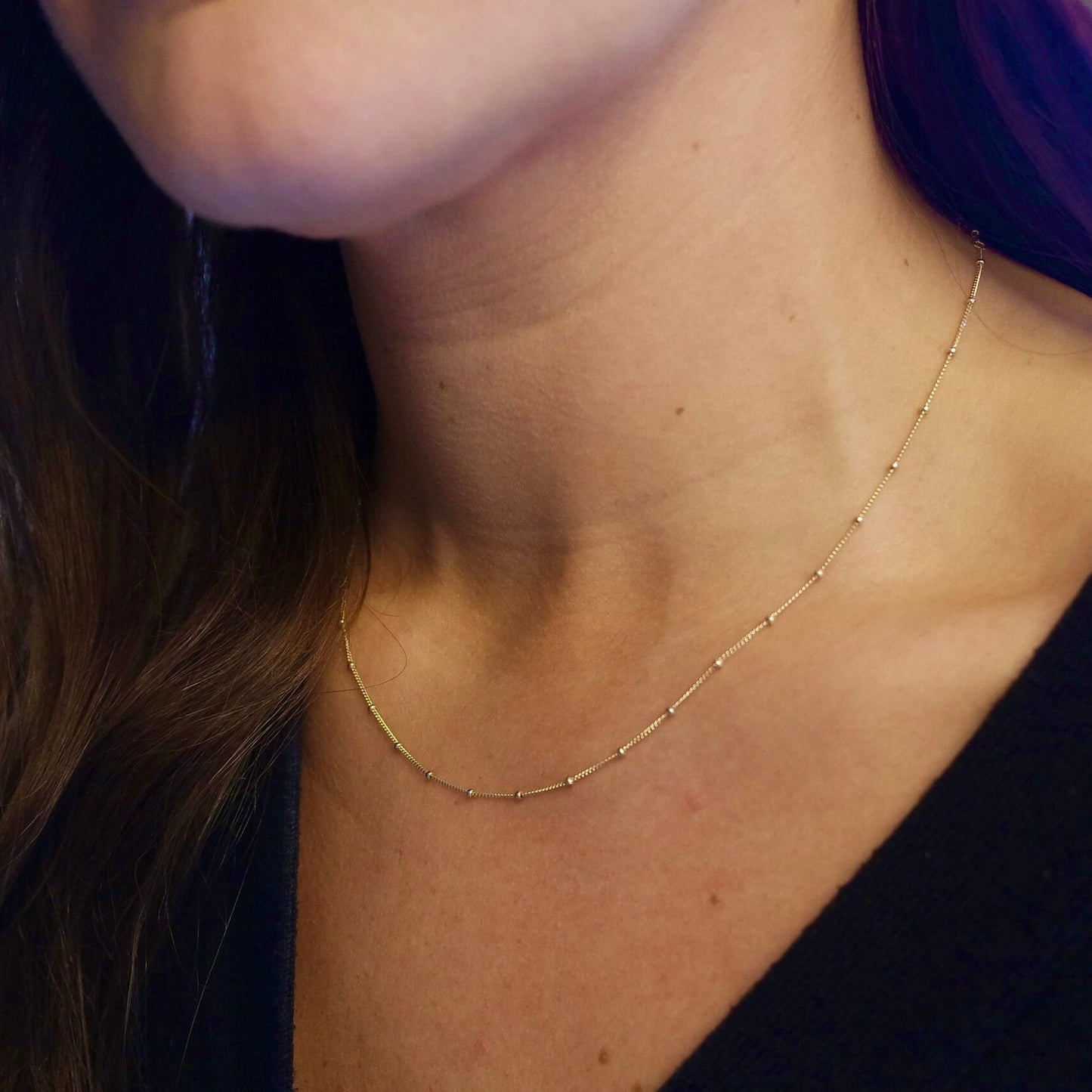 9K Gold Satellite Chain