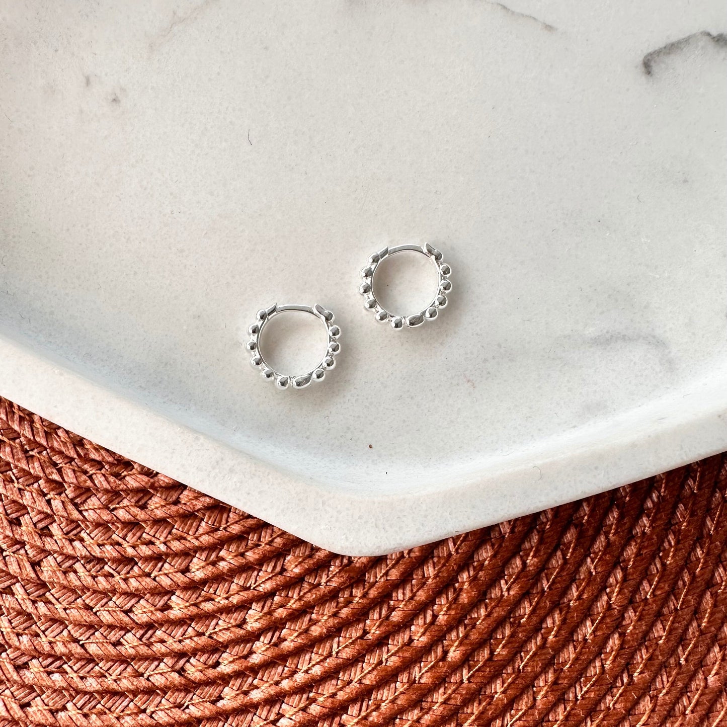 Bobble Huggie Hoops