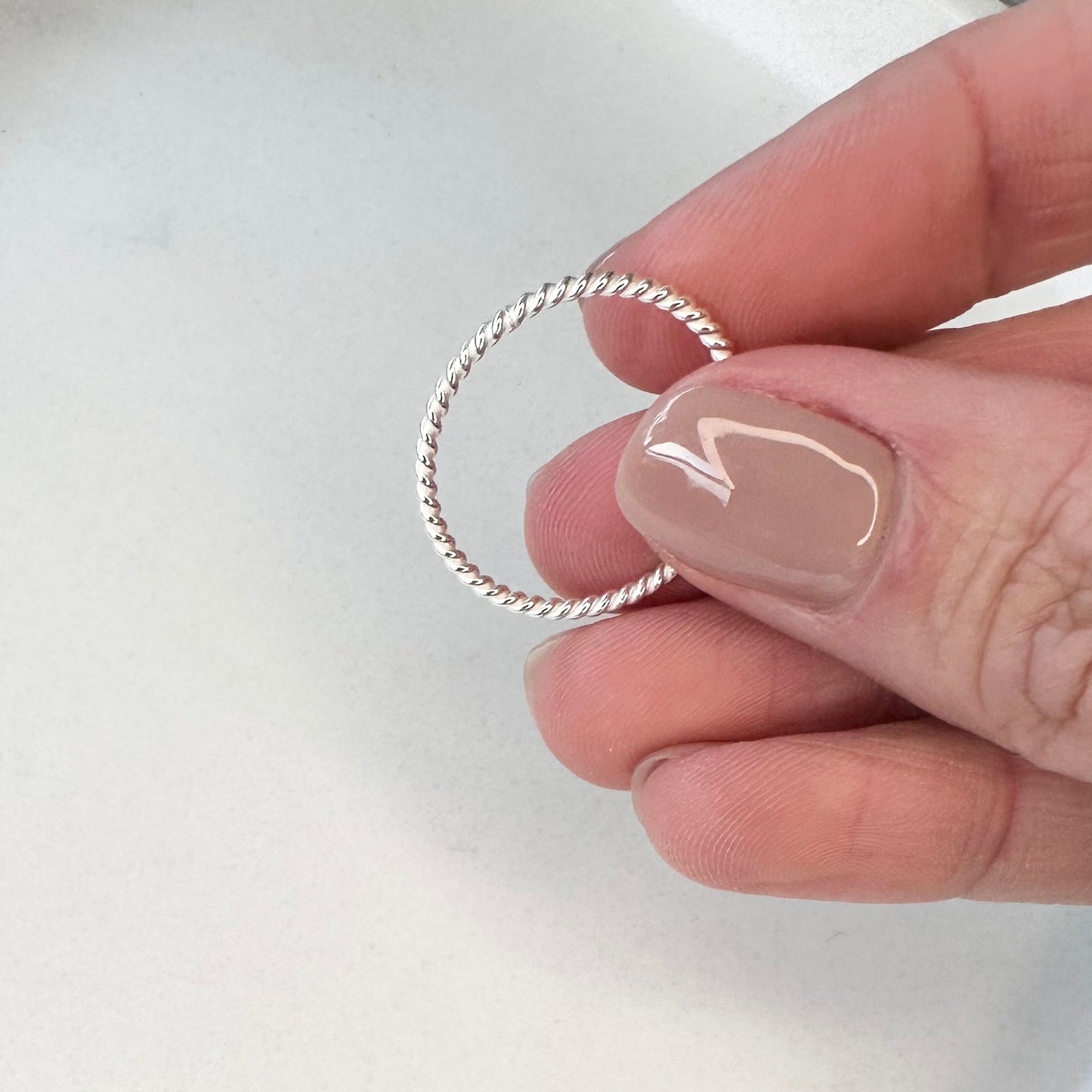 Silver Twisted Ring