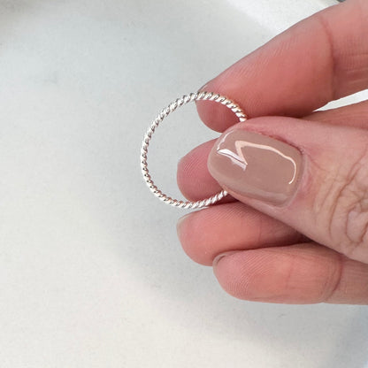Silver Twisted Ring