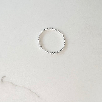 Silver Twisted Ring