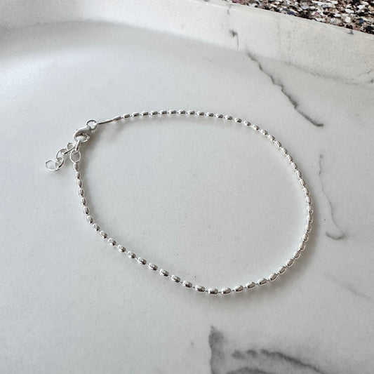 Silver Seed Bracelet