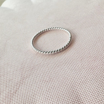 Silver Twisted Ring
