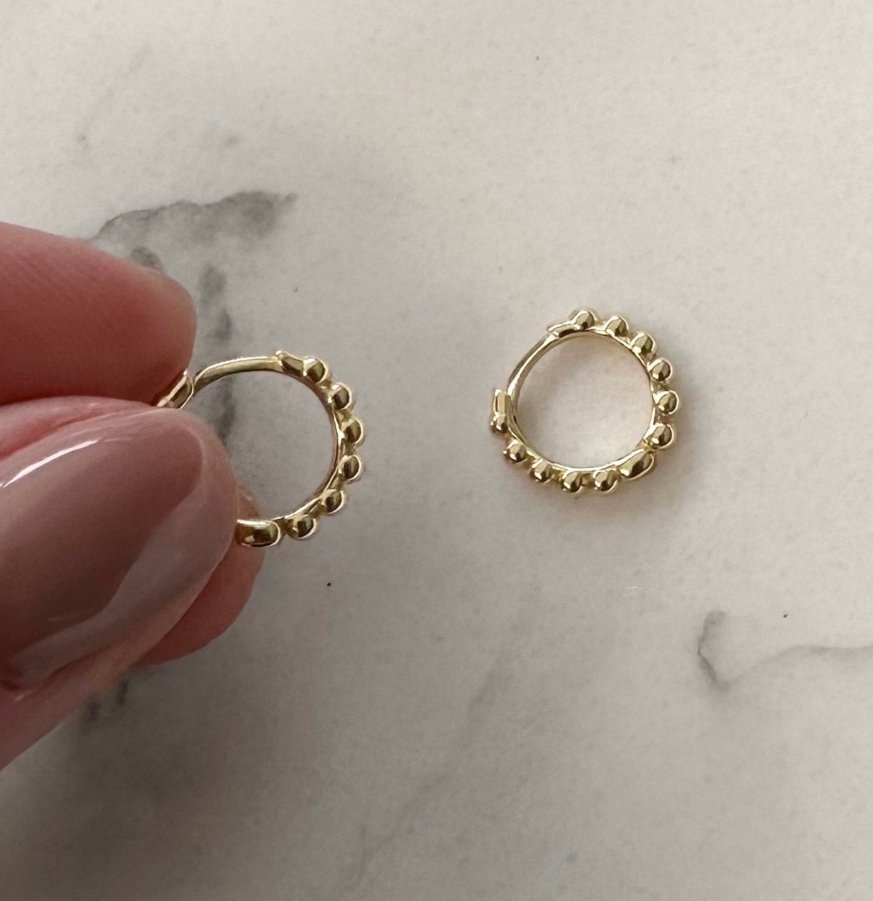 Bobble Huggie Hoops