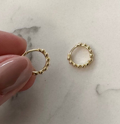 Bobble Huggie Hoops