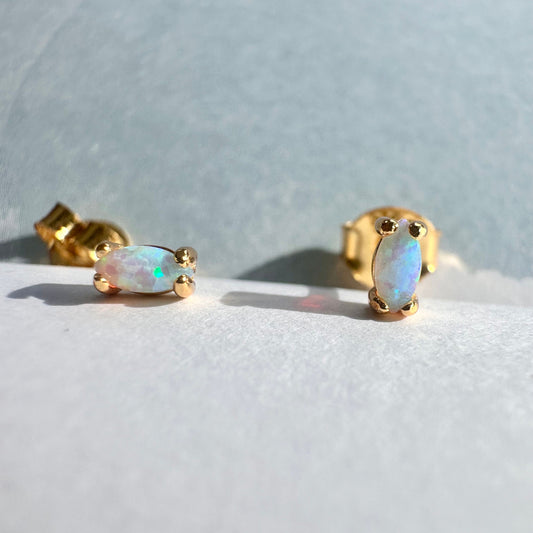 Genuine Opal Studs