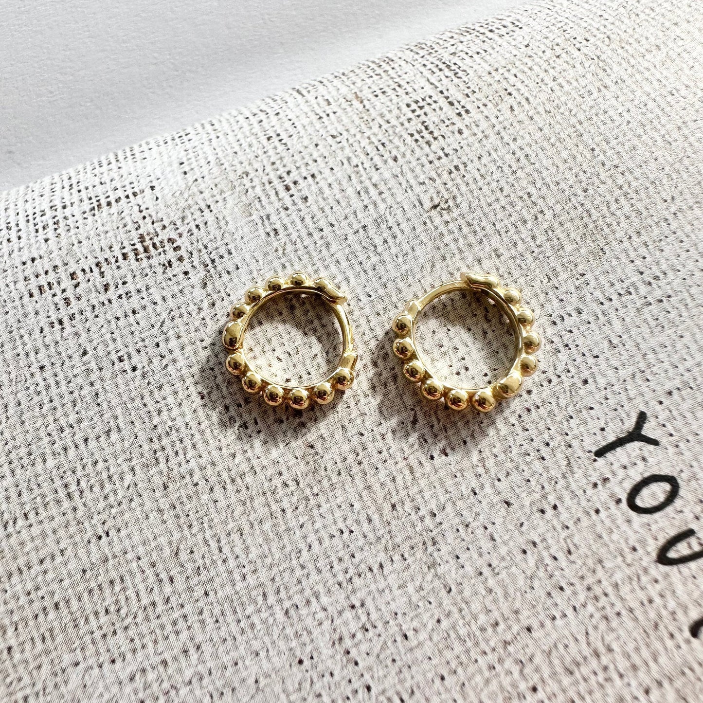 Bobble Huggie Hoops