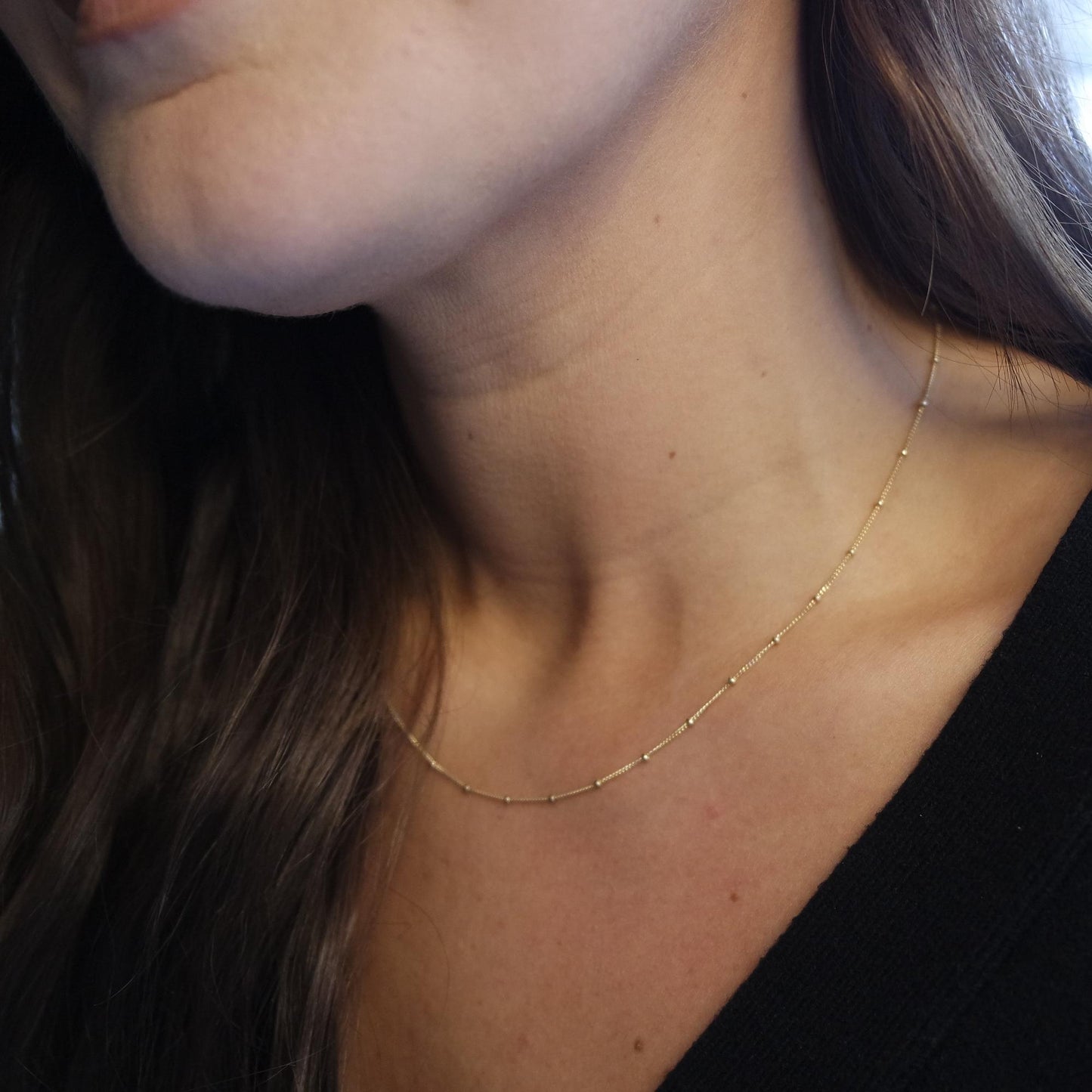 Gold Plated Satellite Chain