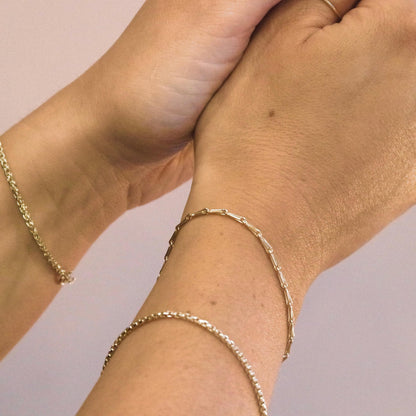 9K Gold Seed Bracelet
