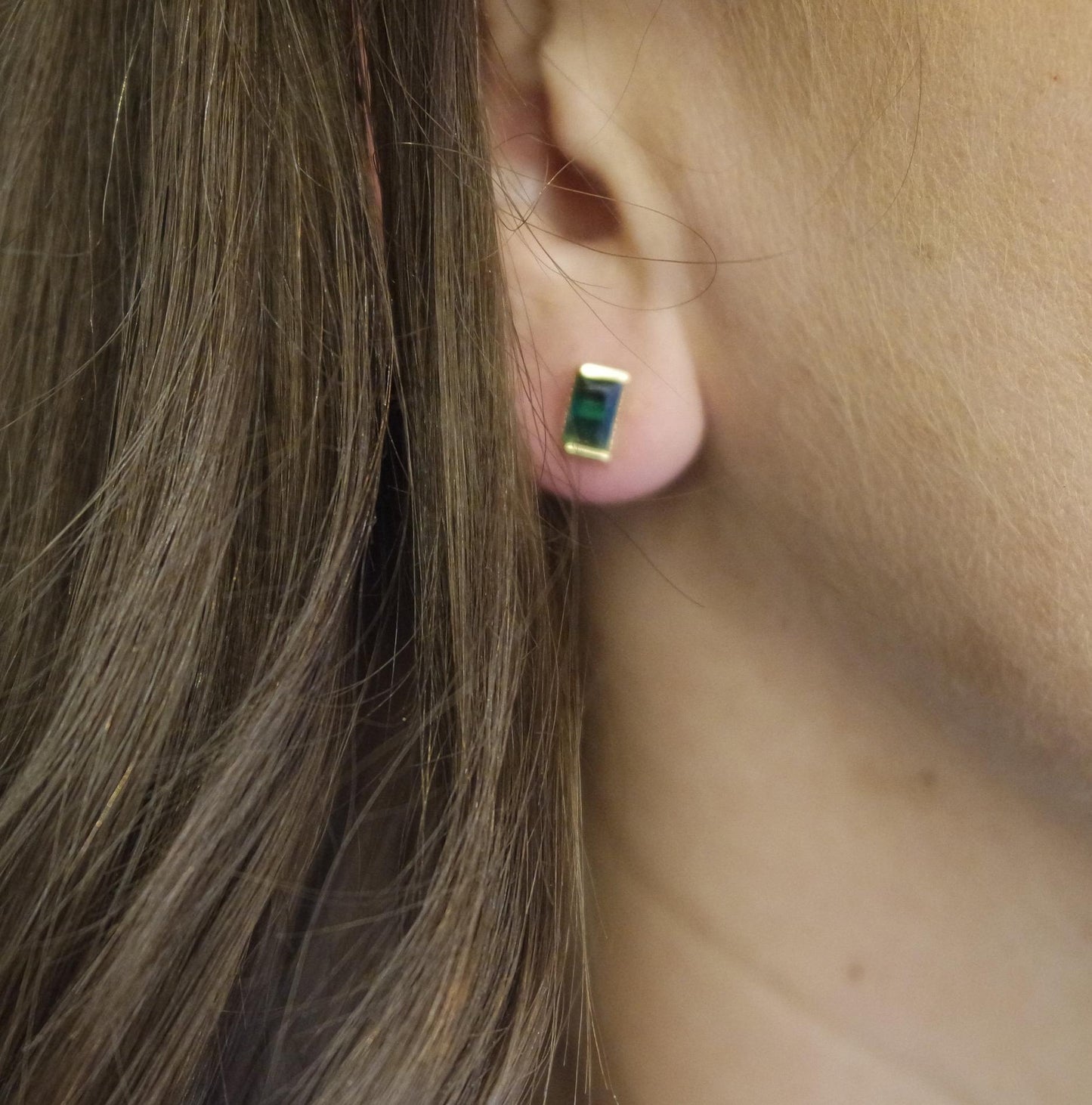 Emerald Green Studs