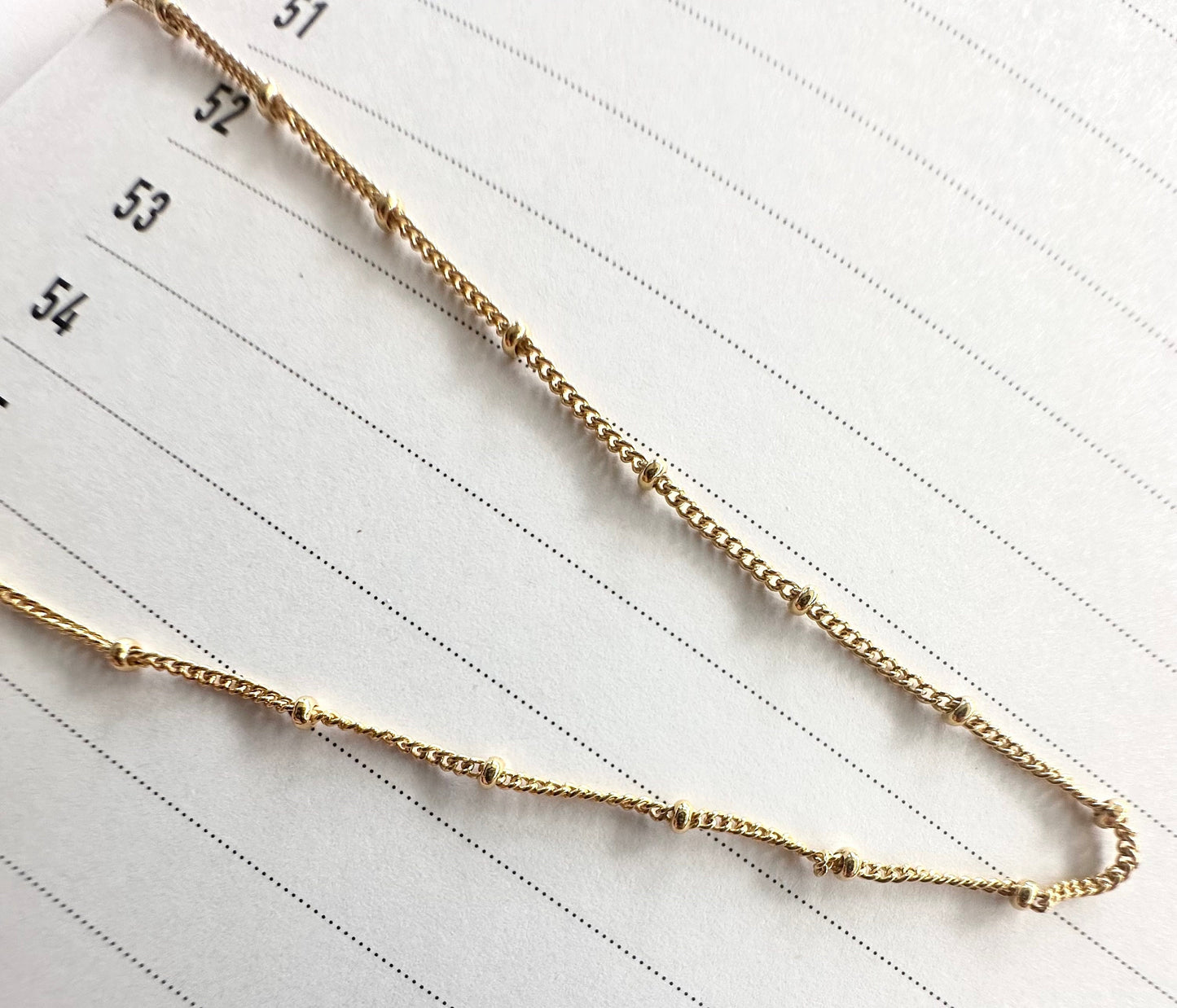 Gold Plated Satellite Chain
