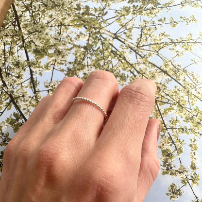 Silver Twisted Ring
