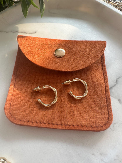 Twisted Hoop Earrings
