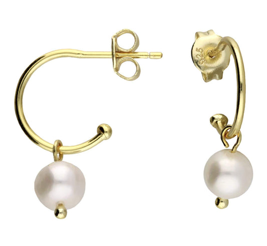 Freshwater Pearl Hoops
