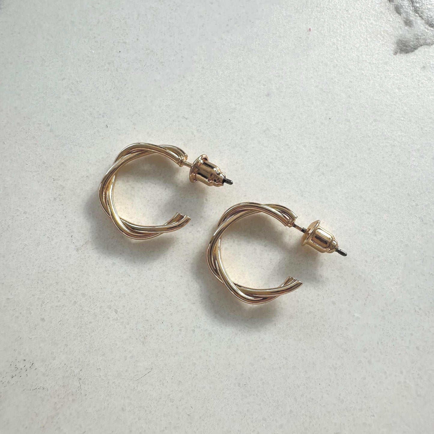 Twisted Hoop Earrings