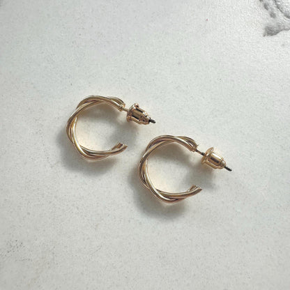 Twisted Hoop Earrings