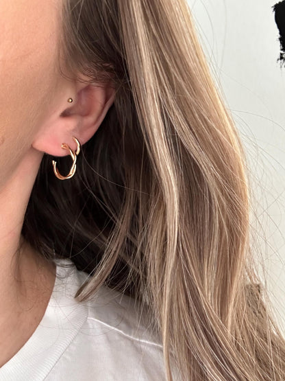 Twisted Hoop Earrings