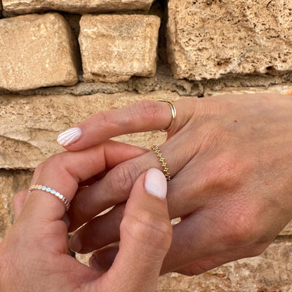 Gold Bead Ring