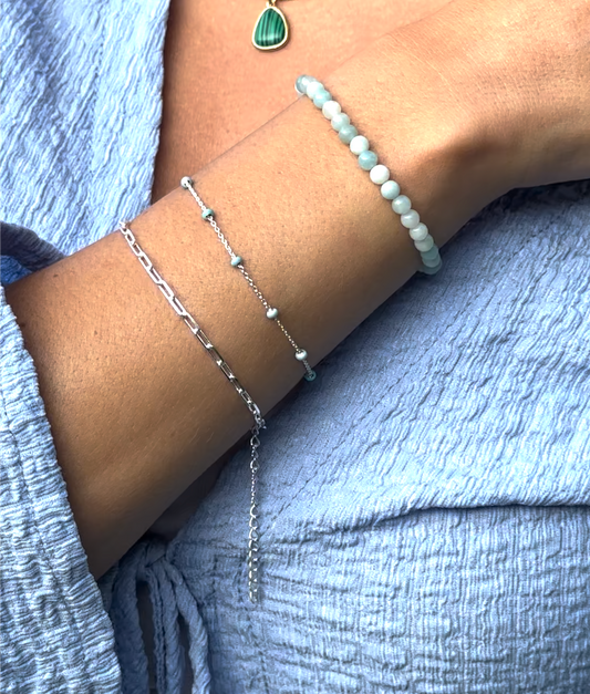 Sterling Silver Paperclip Chain Bracelet
